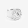 Bague en laiton plaqué argent Desir Man Bague en laiton plaqué argent Desir Man