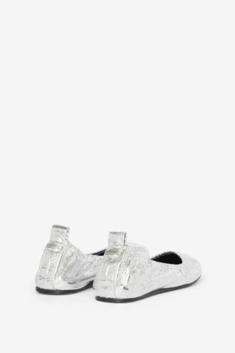 Ballerines Belna en cuir d&rsquo;agneau métallisé