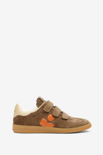 Baskets basses Beth en cuir de veau et daim