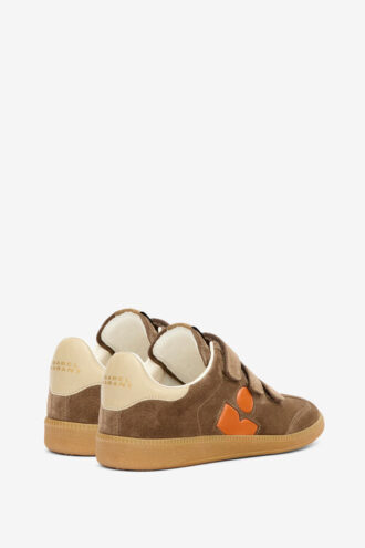 Baskets basses Beth en cuir de veau et daim