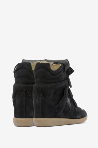 Baskets à talons compensés en cuir Bekett