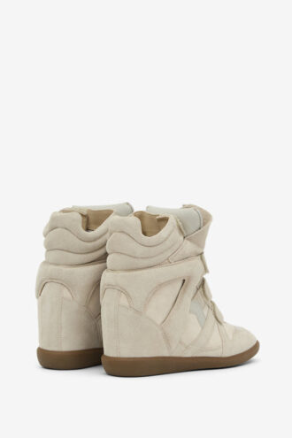 Baskets à talons compensés en cuir Bekett
