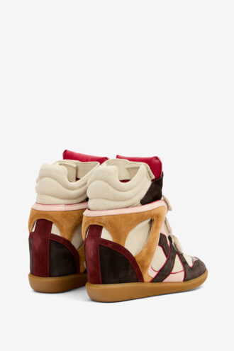 Baskets à talons compensés en cuir Bekett