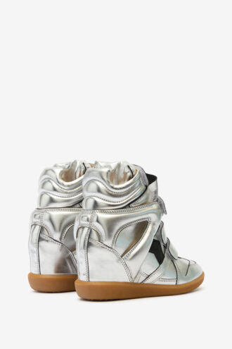 Baskets à talons compensés en cuir Bekett