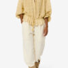 Blouse en coton et dentelle florale Polly