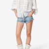 Blouse en coton et dentelle florale Polly