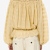 Blouse en coton et dentelle florale Polly
