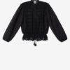 Blouse en coton et dentelle florale Polly