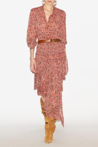 Blouse en crêpe imprimé Noeline