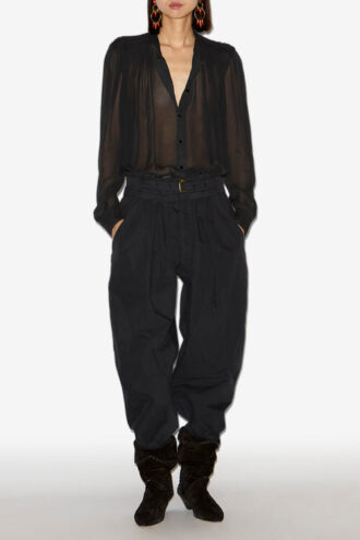 Blouse en crêpe imprimé Noeline Blouse en crêpe imprimé Noeline