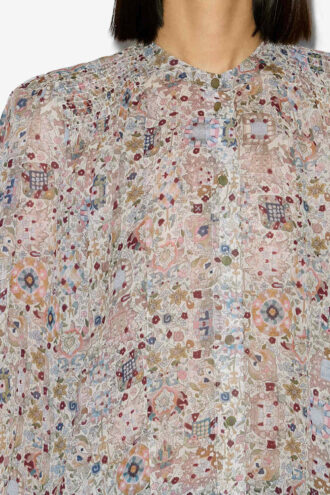 Blouse en crêpe imprimé Noeline