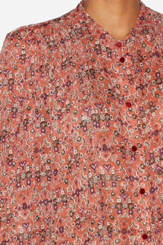 Blouse en crêpe imprimé Noeline