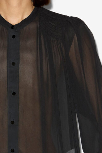Blouse en crêpe imprimé Noeline Blouse en crêpe imprimé Noeline