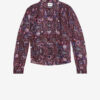 Blouse en crêpe imprimé Noeline