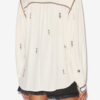 Blouse en gaze brodée Pelson Blouse en gaze brodée Pelson