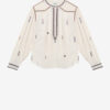 Blouse en gaze brodée Pelson Blouse en gaze brodée Pelson