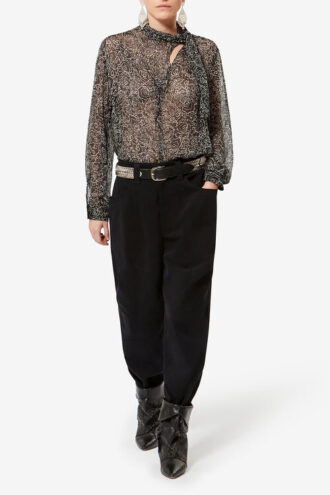 Blouse en mousseline imprimée Leona