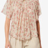 Blouse en mousseline imprimée à manches courtes Neslya Blouse en mousseline imprimée à manches courtes Neslya