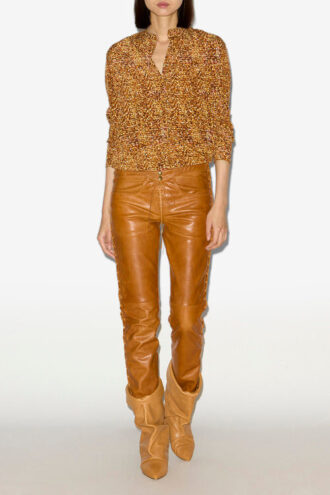 Blouse en soie imprimée Sima Blouse en soie imprimée Sima