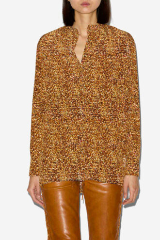 Blouse en soie imprimée Sima Blouse en soie imprimée Sima