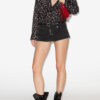 Blouse en soie à pois