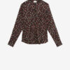 Blouse en soie à pois