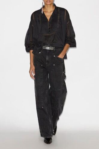 Blouse en voile de coton Disia