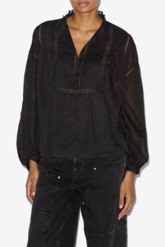 Blouse en voile de coton Disia