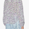 Blouse en voile de coton imprimé et froncé Salika Blouse en voile de coton imprimé et froncé Salika