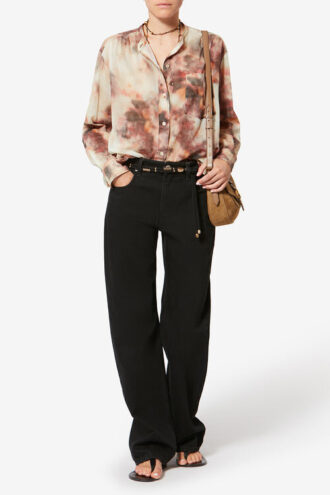 Blouse en voile de coton imprimé Mexika