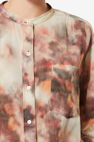 Blouse en voile de coton imprimé Mexika