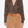 Blouse en voile de coton imprimé Mexika Blouse en voile de coton imprimé Mexika
