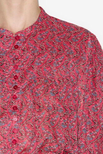 Blouse en voile de coton imprimé Salika