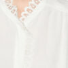 Blouse Estela en crêpe uni avec broderie anglaise Blouse Estela en crêpe uni avec broderie anglaise