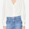 Blouse Estela en crêpe uni avec broderie anglaise Blouse Estela en crêpe uni avec broderie anglaise