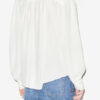 Blouse Estela en crêpe uni avec broderie anglaise Blouse Estela en crêpe uni avec broderie anglaise