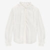 Blouse Estela en crêpe uni avec broderie anglaise Blouse Estela en crêpe uni avec broderie anglaise