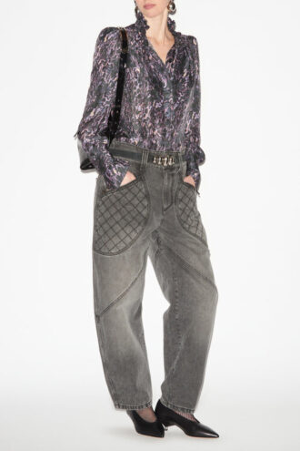 Blouse fluide imprimée Lamia Blouse fluide imprimée Lamia