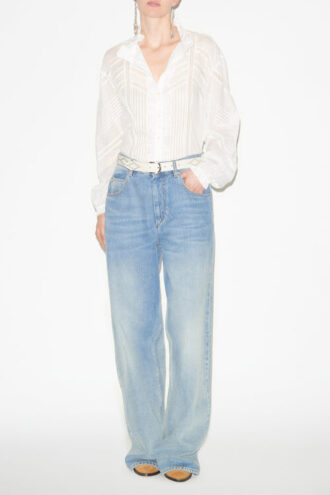 Blouse Gaia en voile de coton uni Blouse Gaia en voile de coton uni