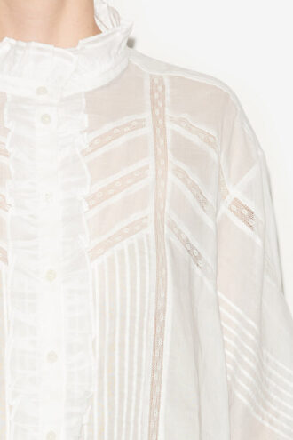 Blouse Gaia en voile de coton uni Blouse Gaia en voile de coton uni