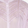 Blouse Gelma en voile de coton uni et dentelle Blouse Gelma en voile de coton uni et dentelle
