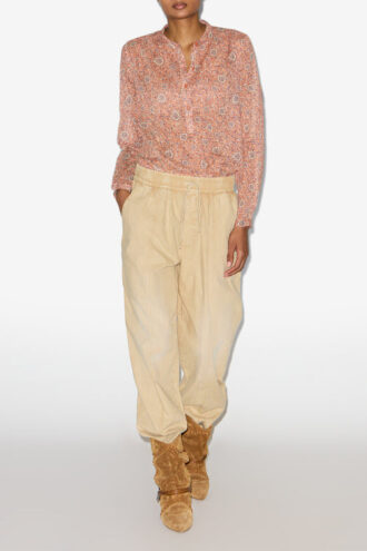 Blouse Maria en voile de coton imprimé