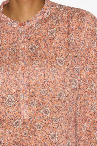 Blouse Maria en voile de coton imprimé