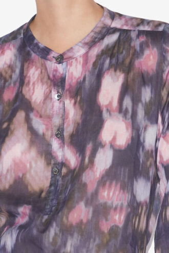 Blouse Maria en voile de coton imprimé