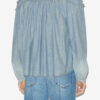 Blouse Milya en chambray froncé Blouse Milya en chambray froncé
