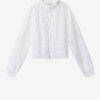 Blouse Peline en coton et dentelle florale Blouse Peline en coton et dentelle florale