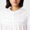 Blouse Plalia en voile de coton uni froncé Blouse Plalia en voile de coton uni froncé