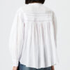 Blouse Plalia en voile de coton uni froncé Blouse Plalia en voile de coton uni froncé