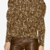Blouse plissée Zarga en soie imprimée Blouse plissée Zarga en soie imprimée