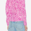 Blouse plissée Zarga en soie imprimée Blouse plissée Zarga en soie imprimée